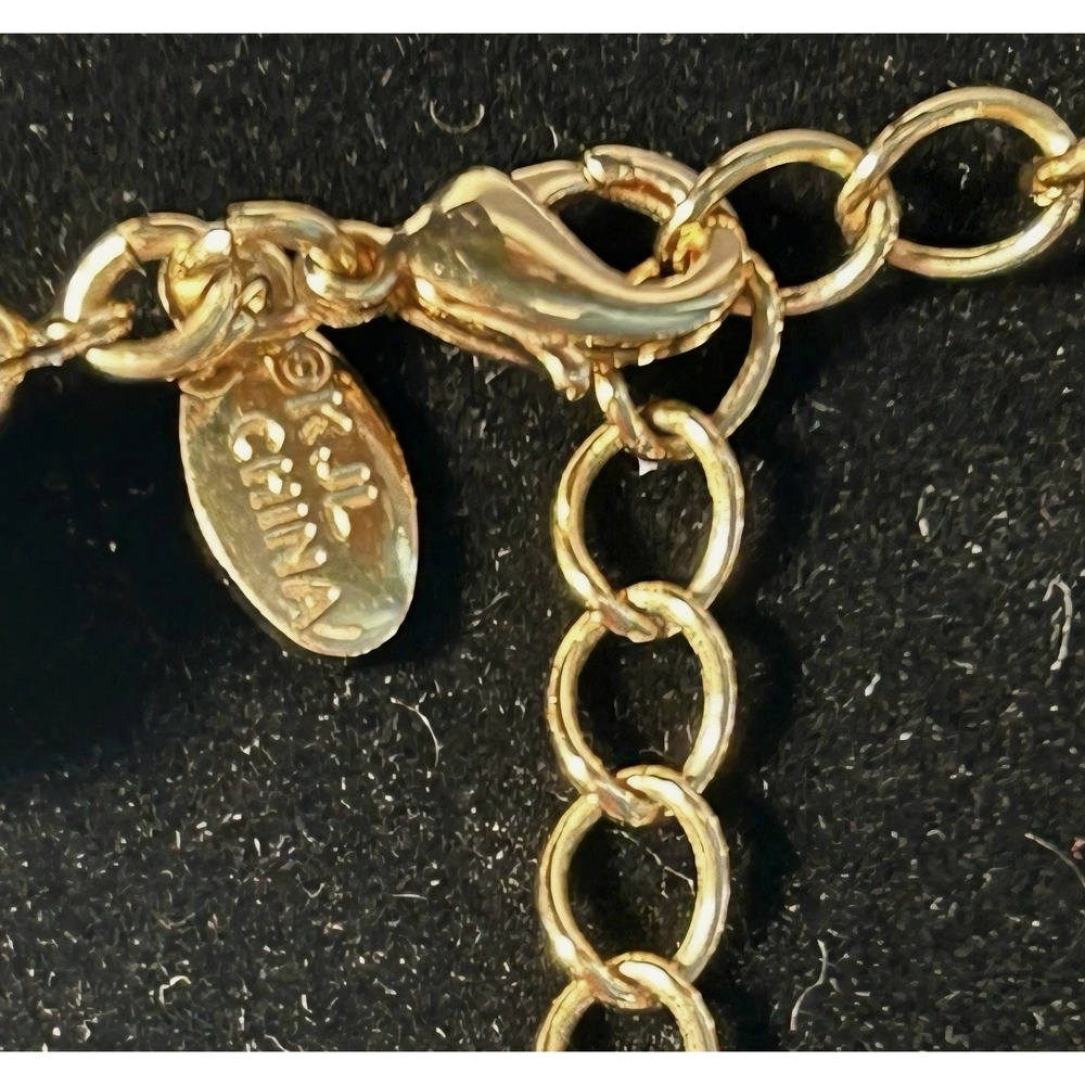 Designer Kenneth Jay Lane KJL Signed Polished Gold Tone Round Bead Necklace - Picture 5 of 7
